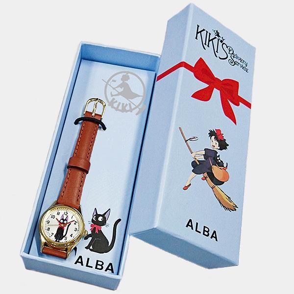 Alba Kiki's Delivery Service Jiji ACCK405 Women's Battery-Operated Quartz Watch with Leather Strap