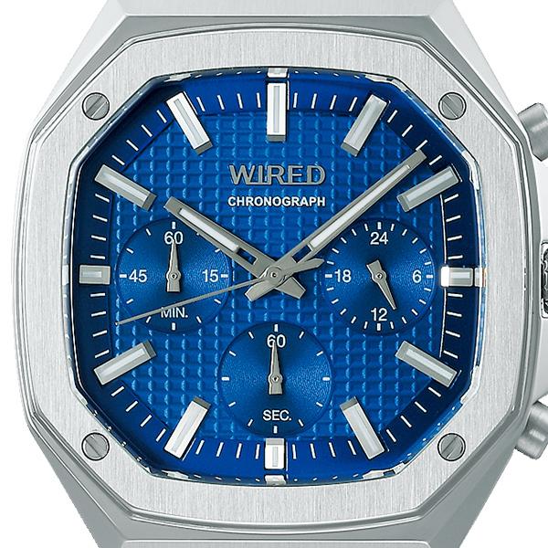 Seiko WIRED REFLECTION OCTAGON AGAT448 Men's Quartz Chronograph Watch, Silver