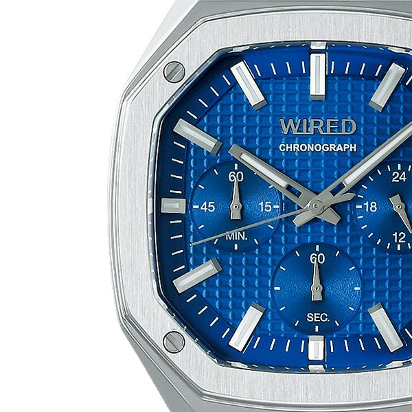 Seiko WIRED REFLECTION OCTAGON AGAT448 Men's Quartz Chronograph Watch, Silver