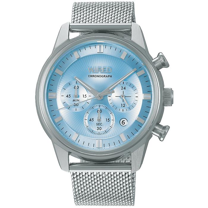 Seiko WIRED TOKYO SORA New Normal AGAT454 Men's Quartz Chronograph Watch with Mesh Band