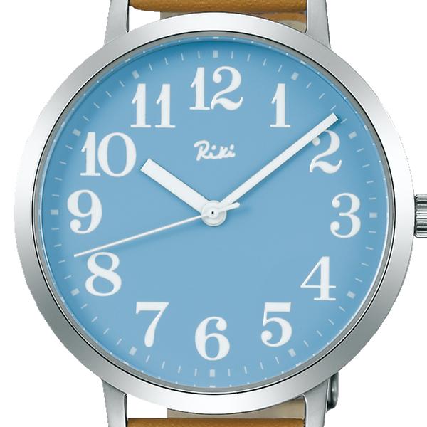 Alba Riki Standard AKPK428 Men's and Women's Quartz Watch, Battery-Operated, Blue Dial, Leather Strap