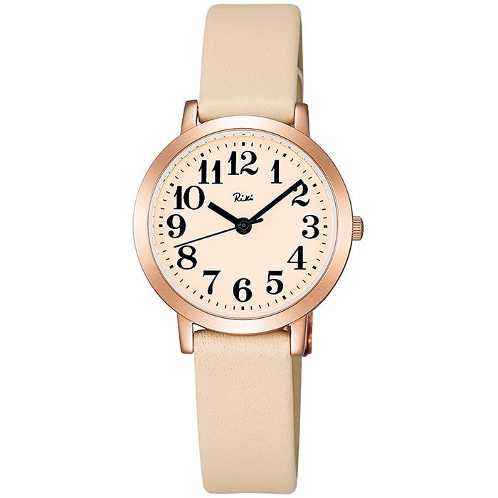 Alba Riki Standard AKQK410 Women's Quartz Watch with Battery and Leather Strap