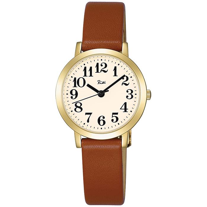 Alba Riki Standard AKQK411 Women's Quartz Watch with Battery and Leather Strap