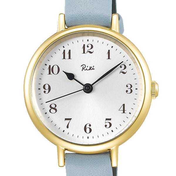 Alba Riki Classic Series AKQK446 Men's and Women's Quartz Watch with White Leather Strap