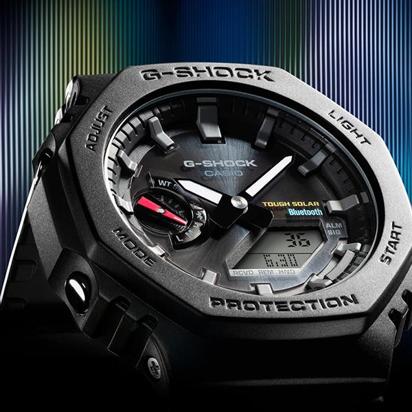 CASIO G-SHOCK GA-B2100-1AJF JDM Tough Solar Mobile Link Analog-Digital Octagonal All-Black Men's Watch