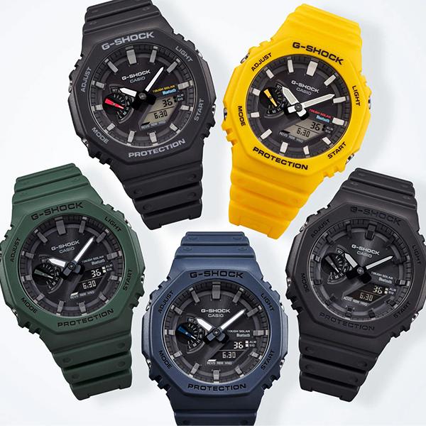 CASIO G-SHOCK GA-B2100-1AJF JDM Tough Solar Mobile Link Analog-Digital Octagonal All-Black Men's Watch
