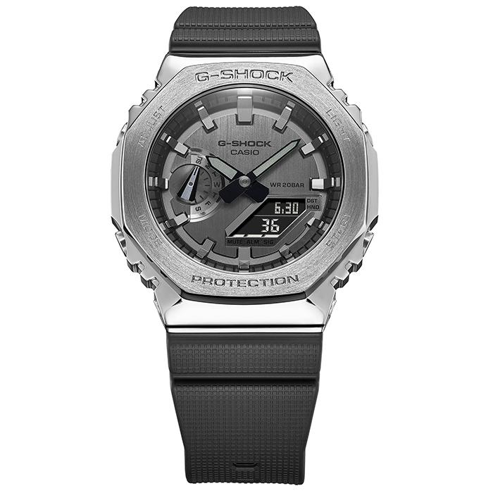 CASIO G-SHOCK GM-2100-1AJF JDM Metal Covered Silver Black Men's Watch