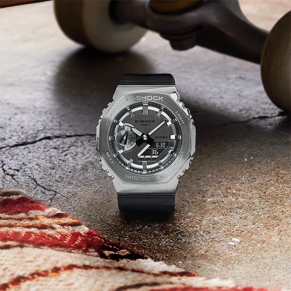 CASIO G-SHOCK GM-2100-1AJF JDM Metal Covered Silver Black Men's Watch