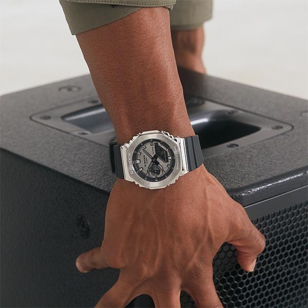CASIO G-SHOCK GM-2100-1AJF JDM Metal Covered Silver Black Men's Watch