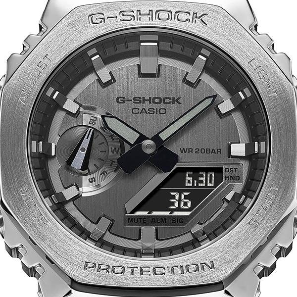 CASIO G-SHOCK GM-2100-1AJF JDM Metal Covered Silver Black Men's Watch