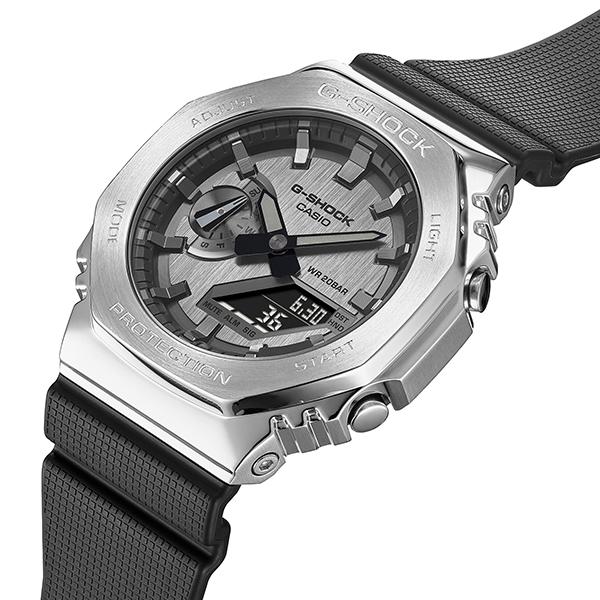 CASIO G-SHOCK GM-2100-1AJF JDM Metal Covered Silver Black Men's Watch