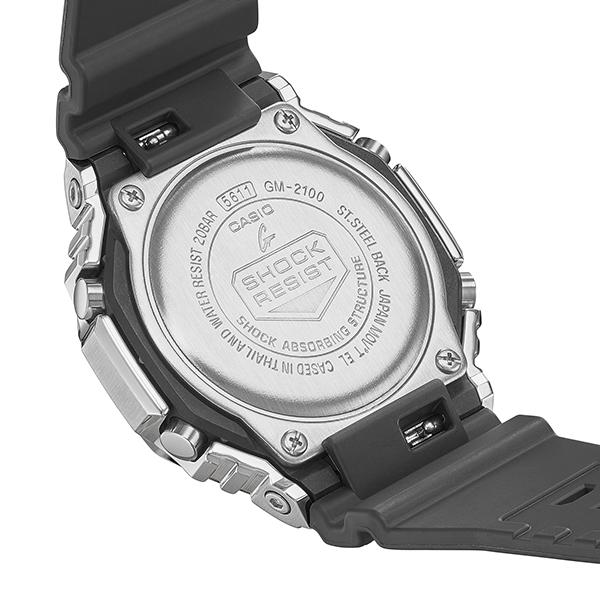 CASIO G-SHOCK GM-2100-1AJF JDM Metal Covered Silver Black Men's Watch