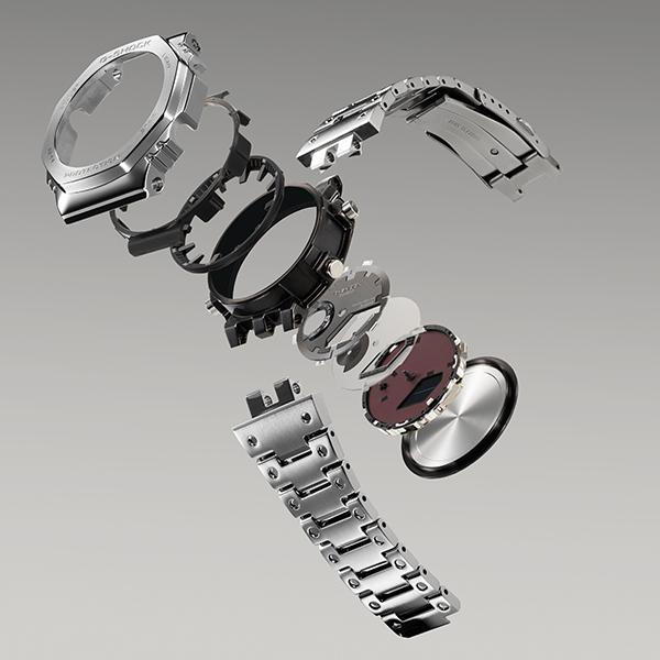 CASIO G-SHOCK GM-B2100D-1AJF Full Metal Silver Analog Digital Men's Watch Japan Model