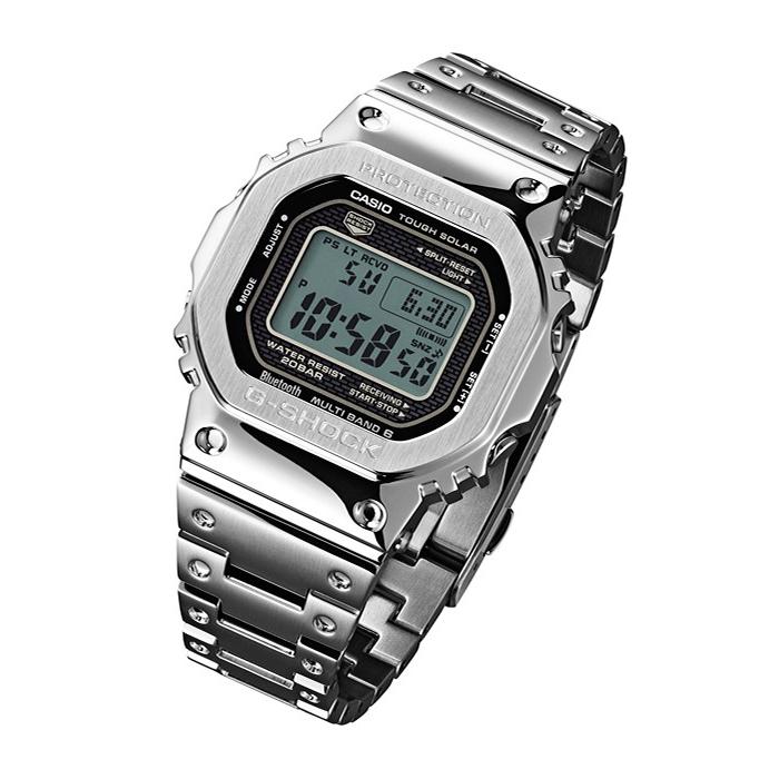 CASIO G-SHOCK GMW-B5000D-1JF JDM Full Metal Silver Solar Radio Bluetooth Men's Watch