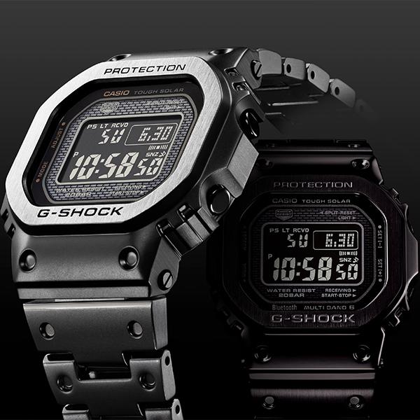 CASIO G-SHOCK GMW-B5000MB-1JF JDM Full Metal Multi-Finish Black Solar Men's Watch