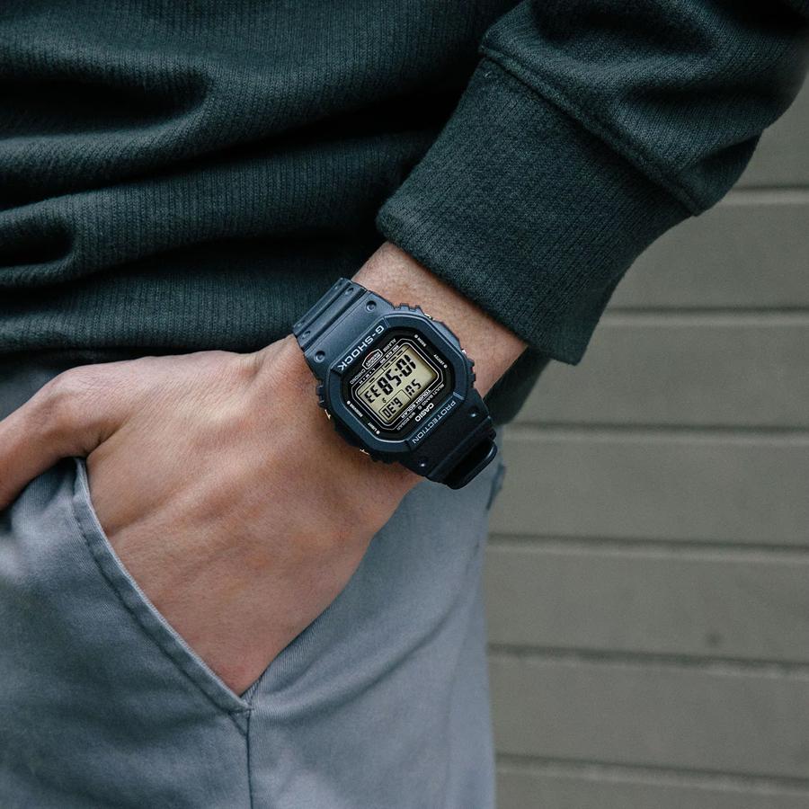 CASIO G-SHOCK GW-5000U-1JF JDM Radio Solar Digital Square Metal Screw Back Men's Watch
