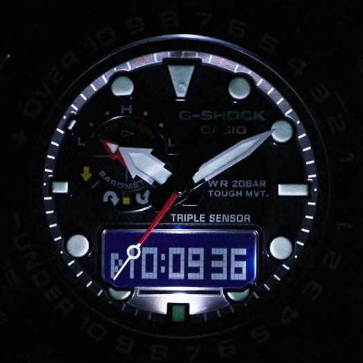CASIO G-SHOCK GULFMASTER GWN-1000B-1BJF JDM Master of G Triple Sensor Analog-Digital Solar Radio Maritime Men's Watch