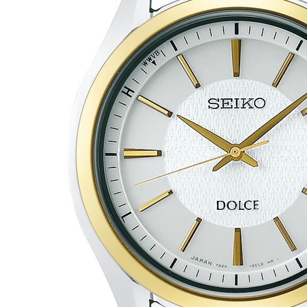 Seiko Dolce & Exceline Dolce SADZ188 Men's Solar Radio-Controlled Titanium Metal Band White