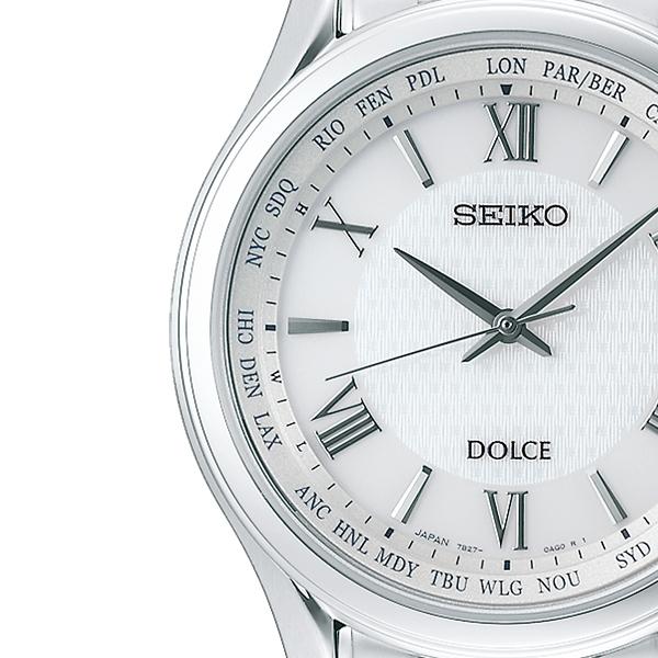 Seiko Dolce & Exceline Pair Solar Radio-Controlled Watch SADZ201 Men's White