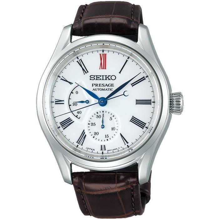 Seiko Presage Arita Porcelain Dial Model SARW049 Men's Mechanical Automatic Watch with Leather Strap, Exclusive Model