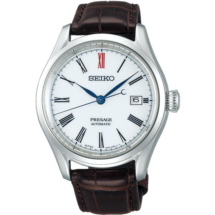 Seiko Presage Arita Porcelain Dial Model SARX061 Men's Mechanical Automatic Watch with Leather Strap, Exclusive Model