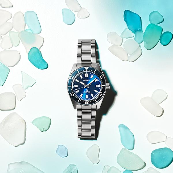 Seiko Prospex Samurai PADI Special THE GREAT BLUE SBDY123 Men's Mechanical Diver's Watch, Blue