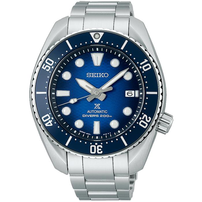 Seiko Prospex SUMO SBDC175 Men's Mechanical Watch with Blue Gradient Dial, Exclusive Model