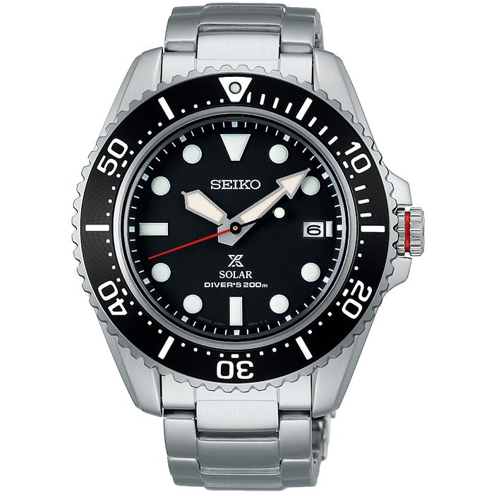 Seiko Prospex Diver Scuba Solar Men's Watch SBDJ051 with Black Dial