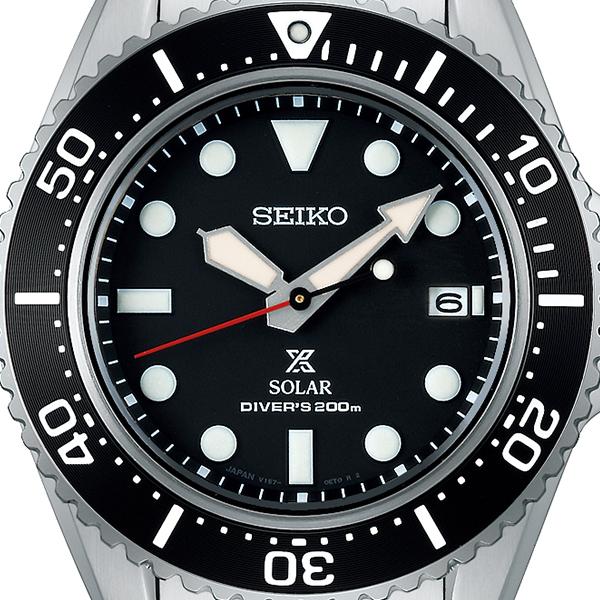 Seiko Prospex Diver Scuba Solar Men's Watch SBDJ051 with Black Dial