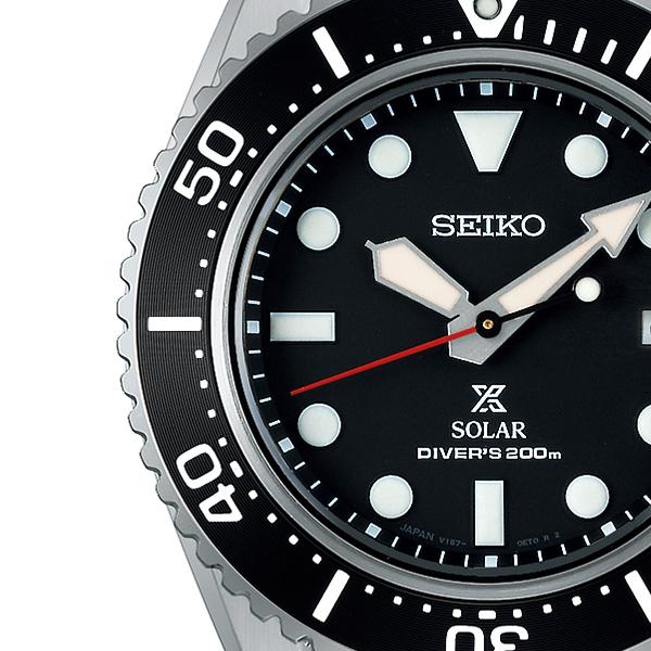 Seiko Prospex Diver Scuba Solar Men's Watch SBDJ051 with Black Dial