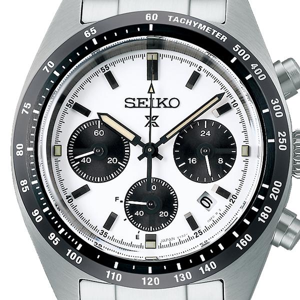 Seiko Prospex SPEEDTIMER Solar Chronograph SBDL085 Men's Watch, White Panda, Limited Stock [S_R9CP]