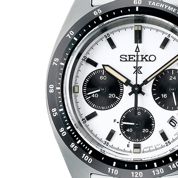 Seiko Prospex SPEEDTIMER Solar Chronograph SBDL085 Men's Watch, White Panda, Limited Stock [S_R9CP]