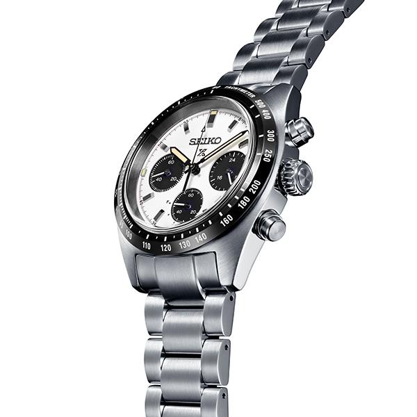 Seiko Prospex SPEEDTIMER Solar Chronograph SBDL085 Men's Watch, White Panda, Limited Stock [S_R9CP]