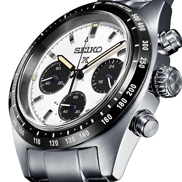 Seiko Prospex SPEEDTIMER Solar Chronograph SBDL085 Men's Watch, White Panda, Limited Stock [S_R9CP]