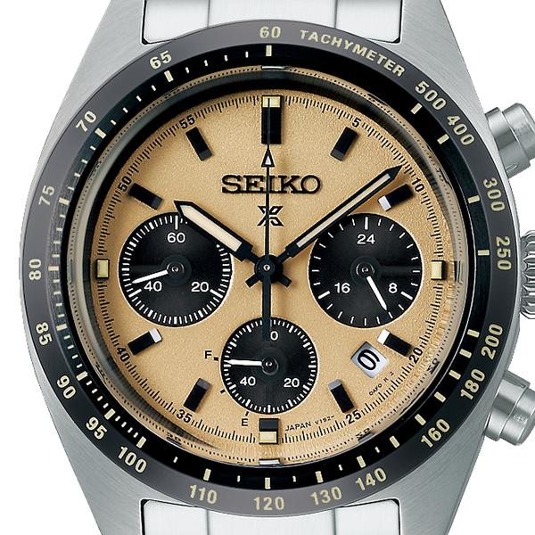 Seiko Prospex SPEEDTIMER Solar Chronograph SBDL089 Men's Watch, Beige