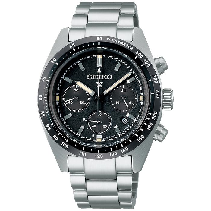 Seiko Prospex SPEEDTIMER Solar Chronograph SBDL091 Men's Watch, Black