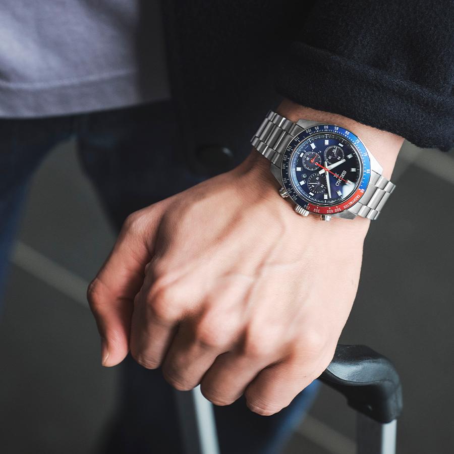 Seiko Prospex SPEEDTIMER Solar Chronograph in Archive Colors (SBDL097) Men's Watch (Pepsi)