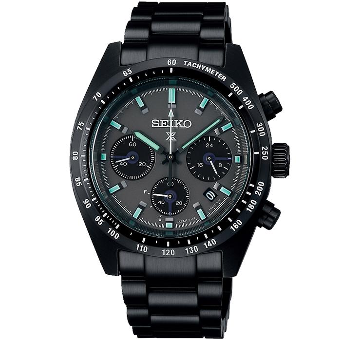 Seiko Prospex SPEEDTIMER Solar Chronograph Black Series Night Vision Men's Watch SBDL103