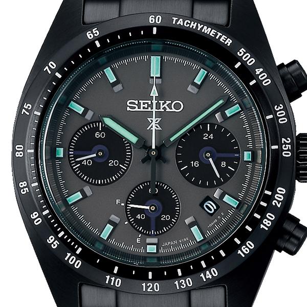 Seiko Prospex SPEEDTIMER Solar Chronograph Black Series Night Vision Men's Watch SBDL103