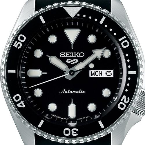 Seiko 5 Sports Specialist SBSA027 Men's Mechanical Automatic Watch with Black Leather Strap