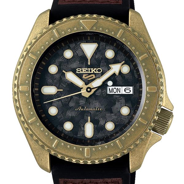 Seiko 5 Sports Specialist SBSA072 Men's Mechanical Automatic Watch with Black Leather Strap