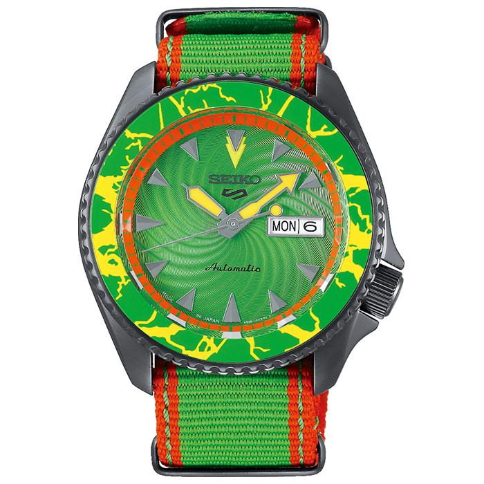 Seiko 5 Sports Street Fighter V Collaboration Limited Edition Blanka SBSA083 Men's Mechanical Watch with Nylon Strap