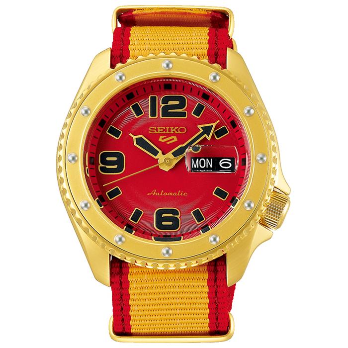 Seiko 5 Sports Street Fighter V Collaboration Limited Edition Zangief SBSA084 Men's Mechanical Nylon Watch