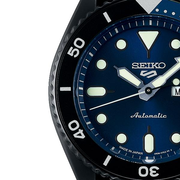 Seiko 5 Sports Street Limited Edition SBSA099 Men's Mechanical Automatic Watch with Black Nylon Case