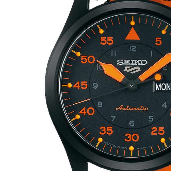 Seiko 5 Sports Field Street Style SBSA143 Men's Mechanical Automatic Watch with Black Nylon Strap
