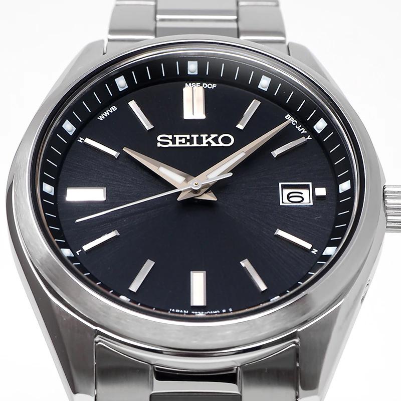 Seiko Selection S Series SBTM323 Men's Solar Radio-Controlled Watch, Black
