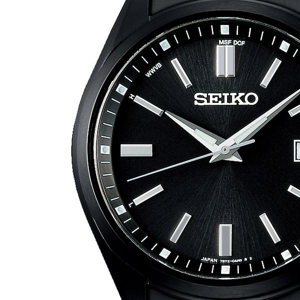 Seiko Selection S Series SBTM325 Men's Solar Radio-Controlled Watch, Black
