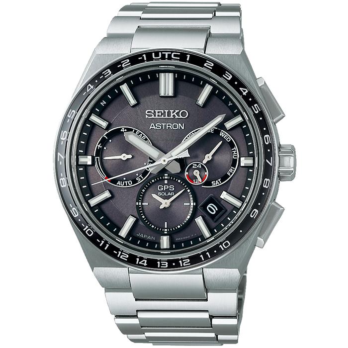 Seiko Astron NEXTER SBXC111 Men's Solar-Powered GPS Satellite Radio Wave Watch, Black Exclusive Model