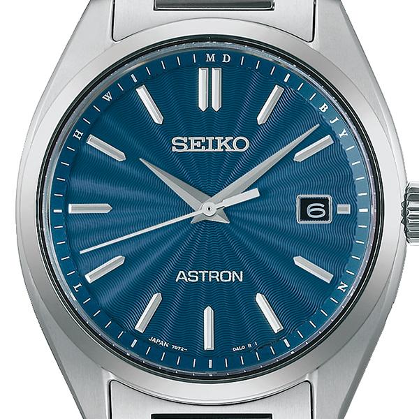 Seiko Astron Origin Series 3-Hand Model SBXY031 Men's Solar Radio-Controlled Titanium Watch, Blue and Silver [S_BH]