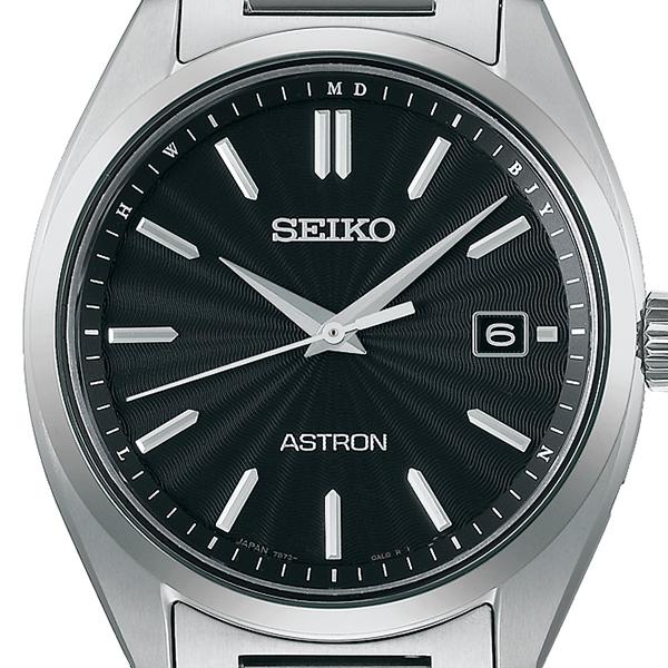 Seiko Astron Origin Series 3-Hand Model SBXY033 Men's Solar Radio-Controlled Titanium Watch, Black and Silver [S_BH]